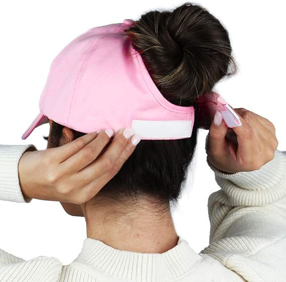 Herbst- und Winter-Baseballkappe, Ponytail-Kappe, mit doppellagiger Haarpflegekappe gefüttert, Sportkappe, mit Schnallenverschluss auf der Rückseite, für den Außenbereich – Detail 1