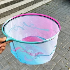 New Ice Blue Powder Fishing Carbon Fiber Ultra Lightweight Casting Net Bag Strong Black Pit Anti-Hook Casting Net Head One-Piece High Carbon