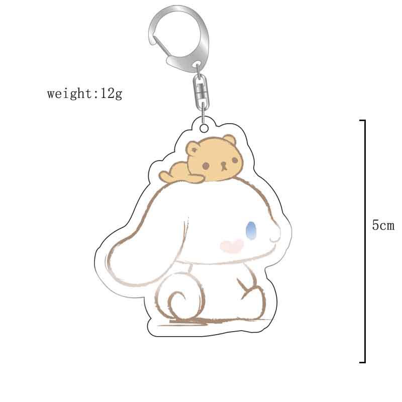 Transfronterizo nuevo animado 2D perímetro Sanliou Hello lindo gato Colomia acrílico llavero image 16