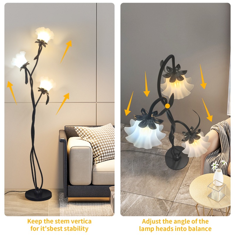 Cross-Border Hot Selling Acrylic Lily of the Valley Lampshade Floor Lamp Creative Floor Atmosphere Lamp Bedroom Home Decoration Floor Lamp Cross-Border Hot Selling Acrylic Lily of the Valley Lampshade Floor Lamp Creative Floor Atmosphere Lamp Bedroom Home Decoration Floor Lamp