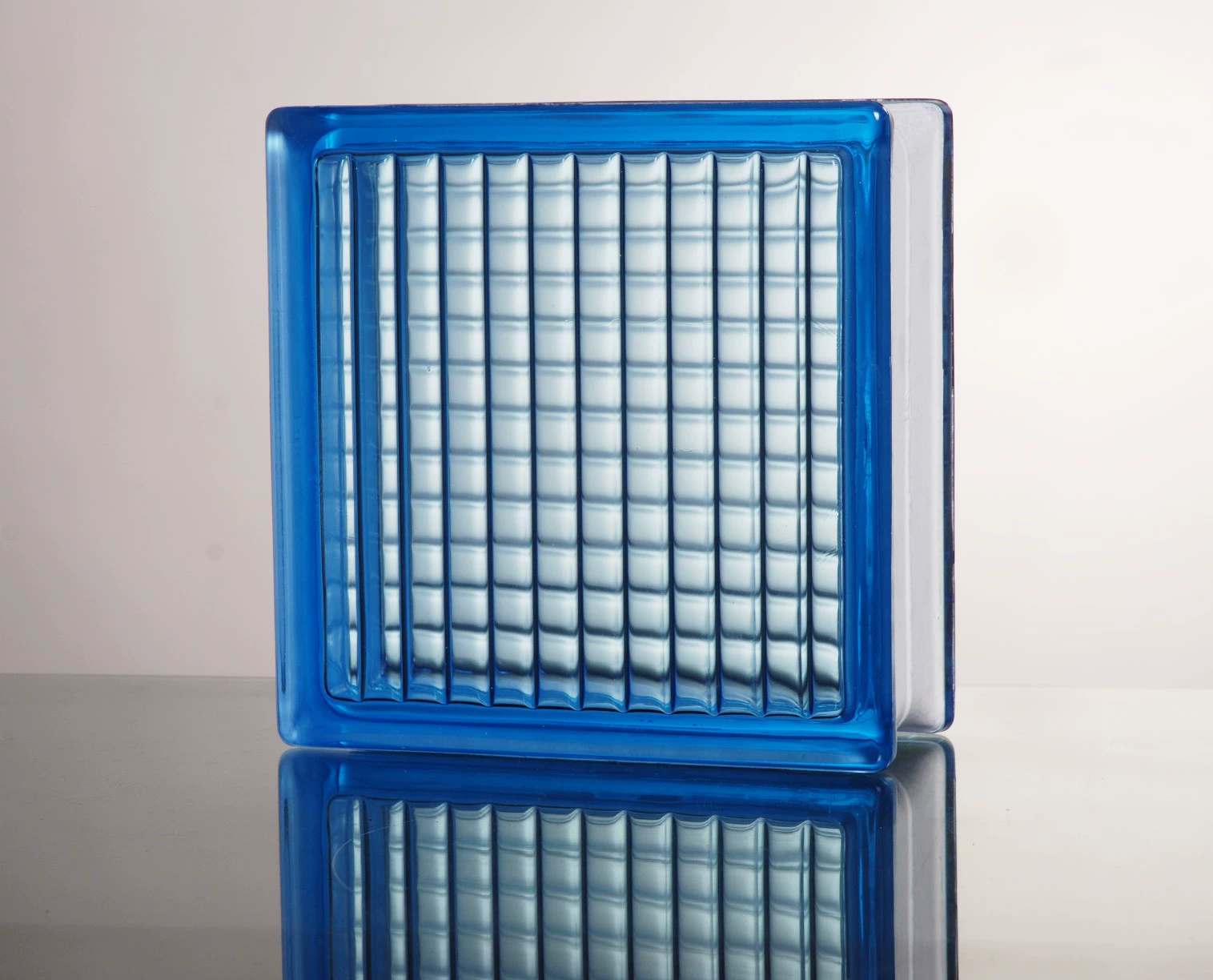 Синяя параллельная полая стеклянная плитка цветная квадратная перегородка гостиная бар фон стены хрустальная плитка оптом