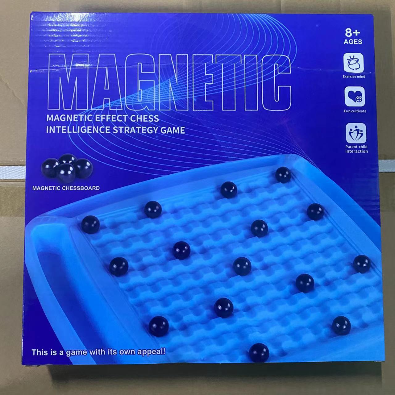 Tiktok misma batalla magnética ajedrez trueno inducción juguete cerebro pensamiento entrenamiento niños escritorio Juego Ajedrez magnético