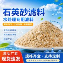 石英砂水处理泳池滤料喷砂除锈铸造草坪填充砂水厂污水过滤石英砂