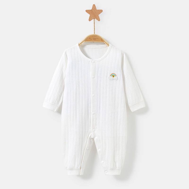 Bebé mono primavera y otoño verano recién nacido algodón fino niño otoño ropa de luna llena hombres y mujeres romper traje Bebé Ropa