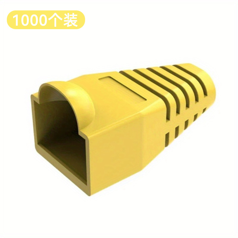 RJ45 cubierta protectora Red de cristal funda de color ultra-cinco 8P8C cristal manga de goma red al por mayor de cristal cabeza