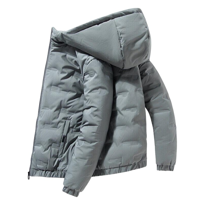 Chaqueta ligera de plumas para hombres jóvenes y de mediana edad Chaqueta corta con capucha chaqueta de plumas de moda pública chaqueta cálida ropa de hombre