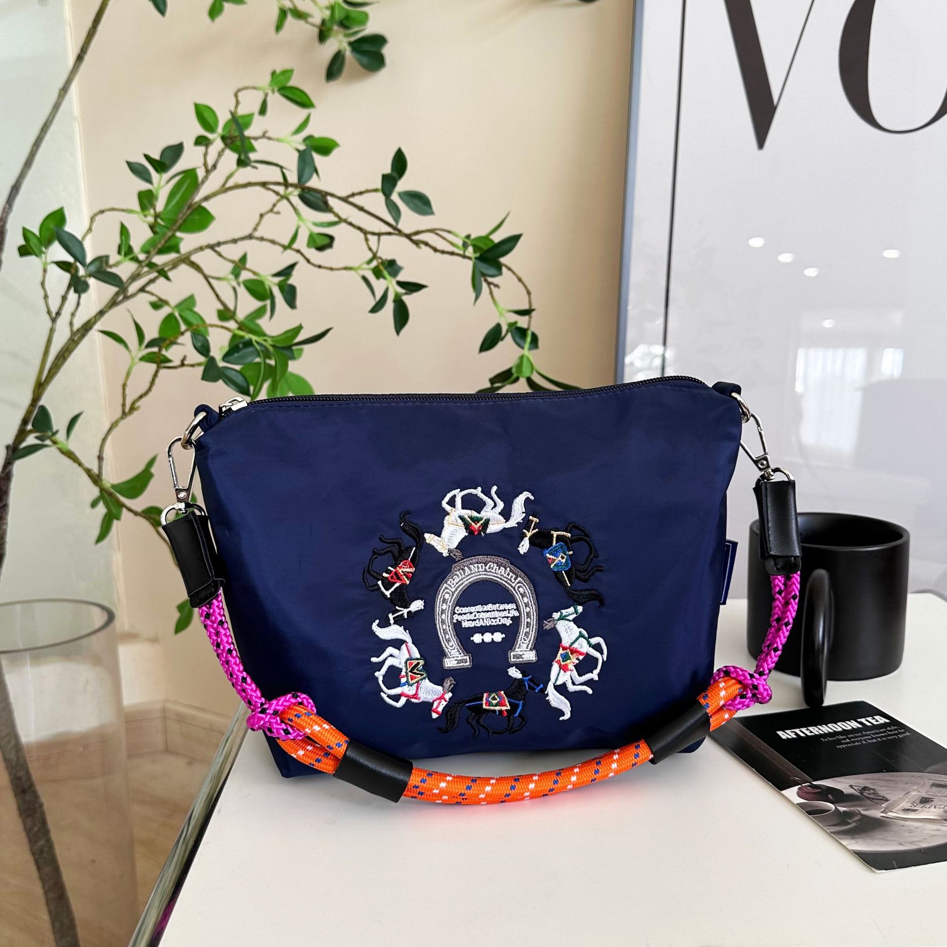 Tibetan green miles shoulder small square bag