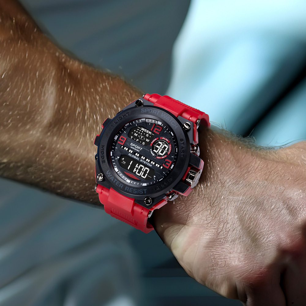 Reloj electrónico multifuncional de alarma de alto valor facial para estudiantes de secundaria junior deportivo nocturna cronómetro electrónico en stock