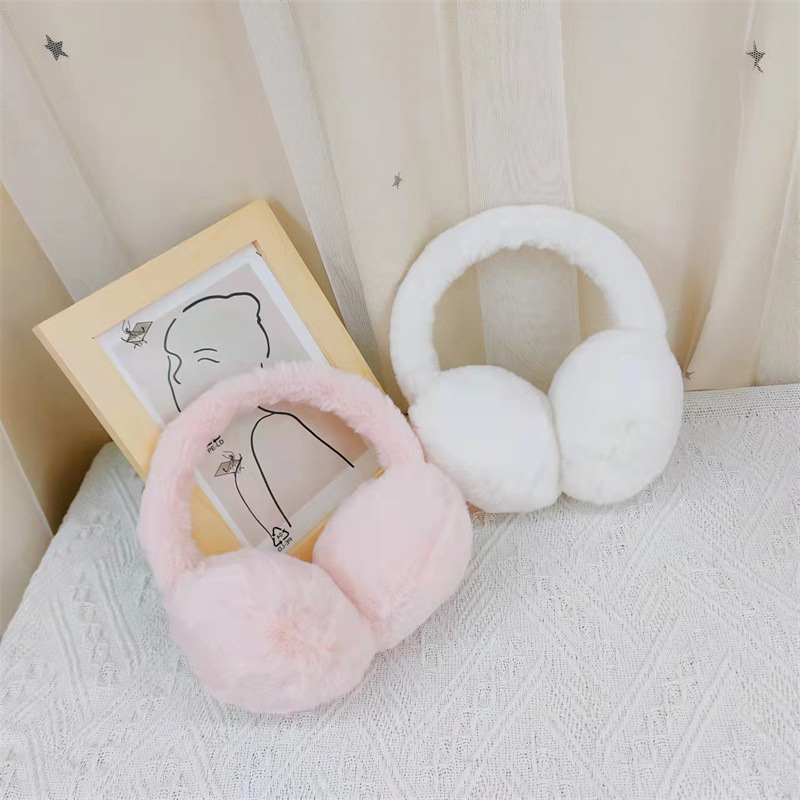 彩色耳罩耳暖秋冬儿童毛绒耳暖男孩女孩防寒保暖护耳耳包跨境热销