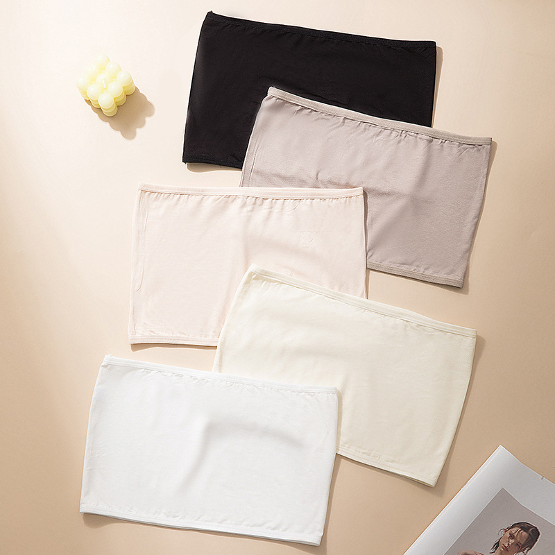 Girls' Underwear Simple Bust plus size Cotton Student's Chest Wrapping Without Chest Pad One-piece chubby girl Anti-running Light Tube Tube