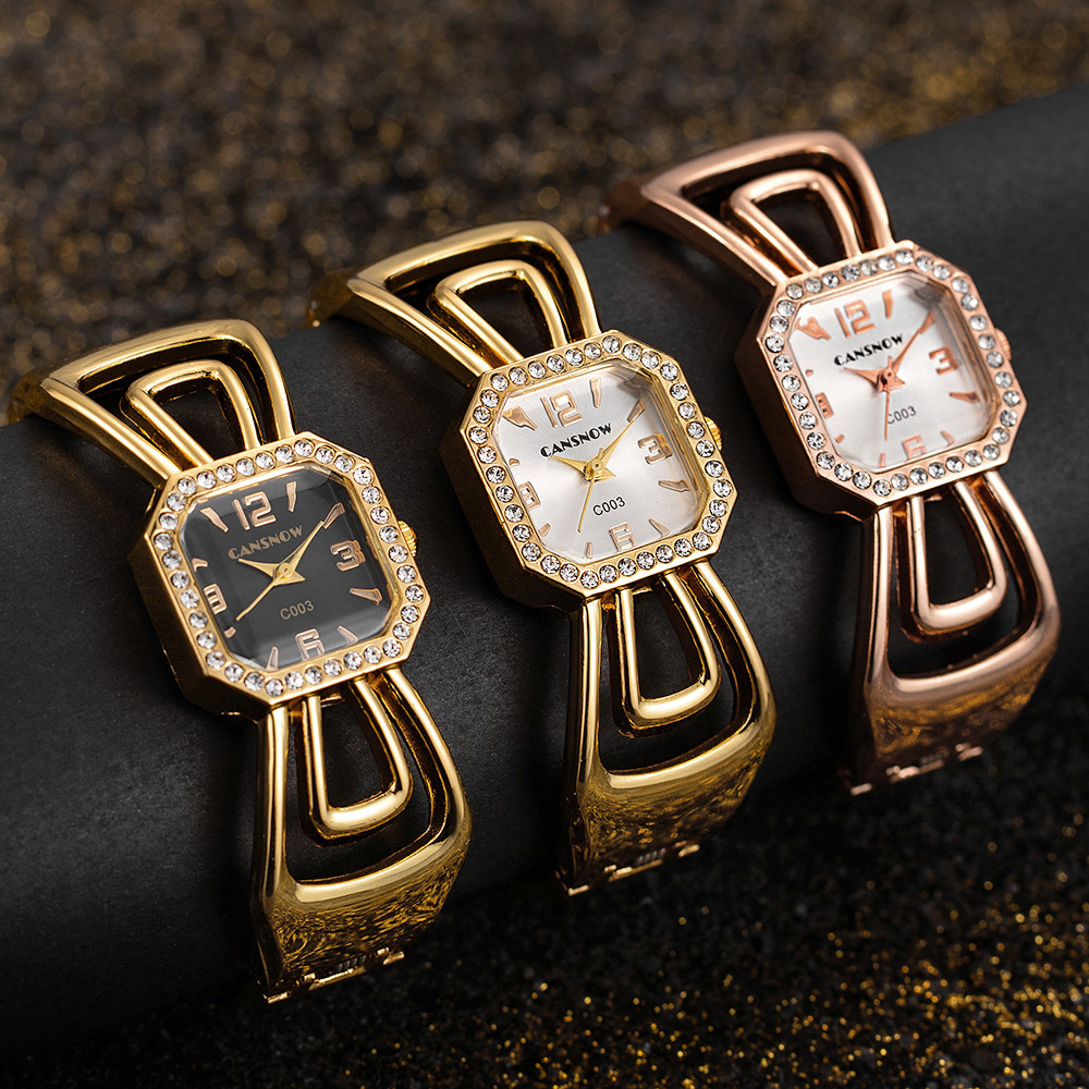 Alloy Strap Material Vintage Style Geometric Alloy Strap Quartz Watch