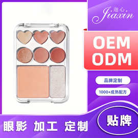 眼影盘一盘多用超多色加工定制 oem防水彩妆跨境哑光眼影贴牌代工