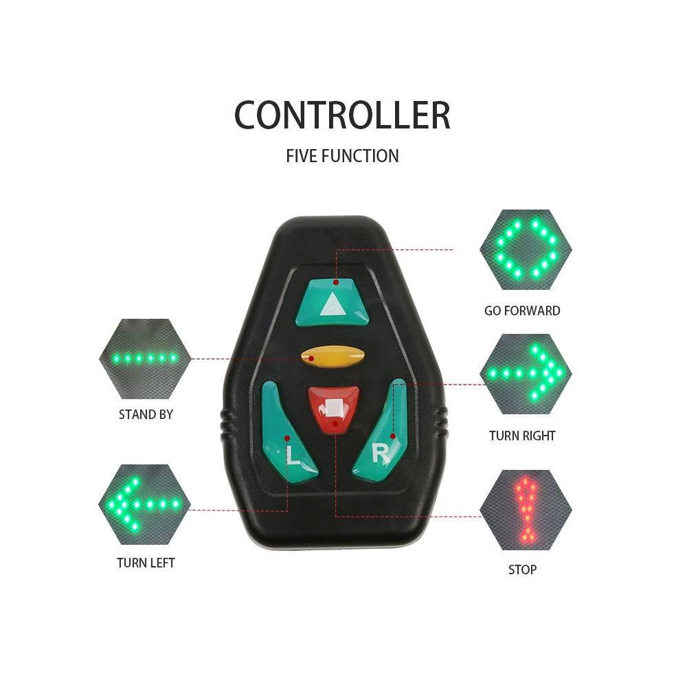 Remote control LED light -emitting backpack Lighting bag turning light backpack security warning riding backpack direct sales spot