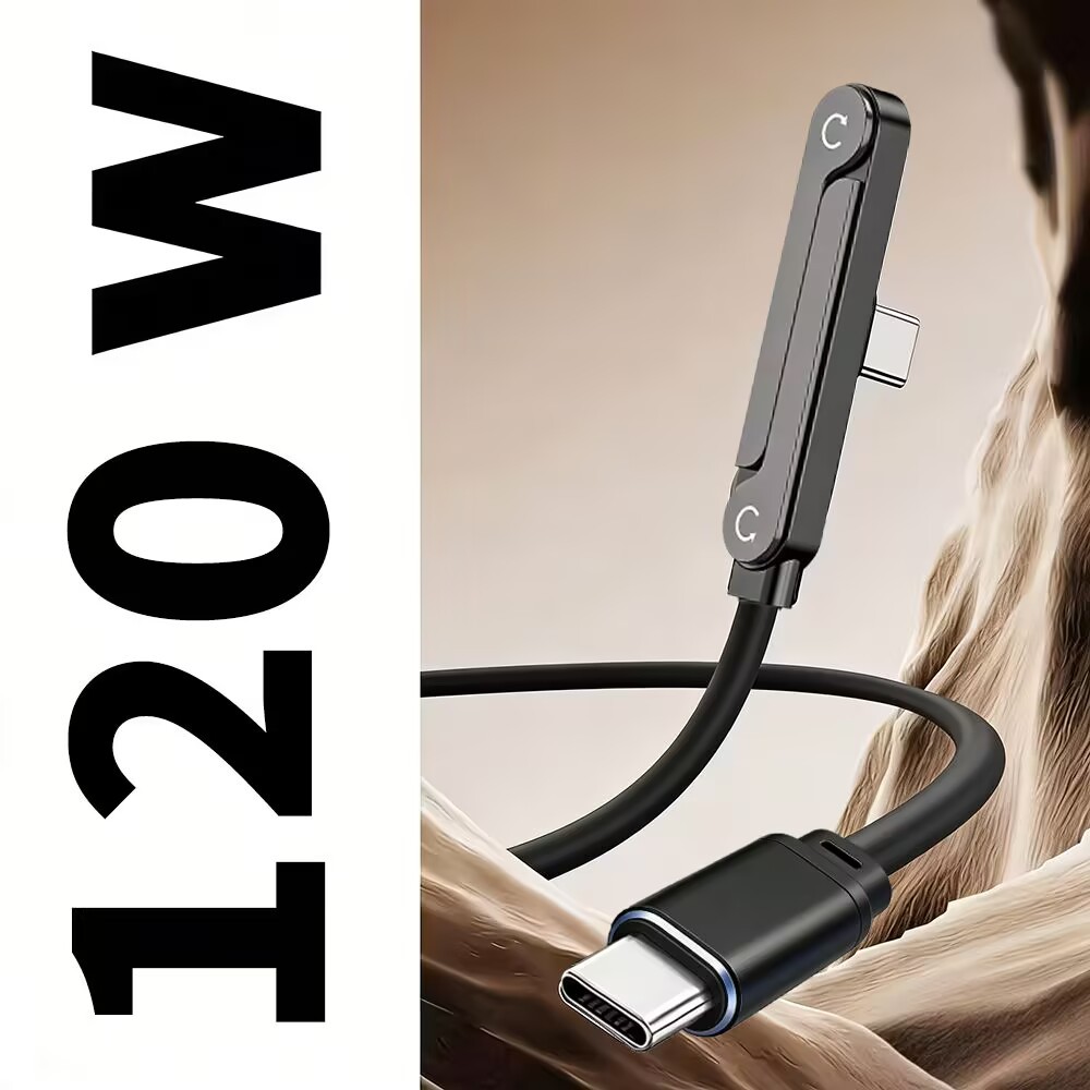 ����120w������type-c �ֻ�֧���۵���Я��ռ�ؿ����ͷ˫c������