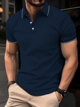 K 24431 Men's Ribbed Collar Polo Shirt �˶������� ŷ���羳