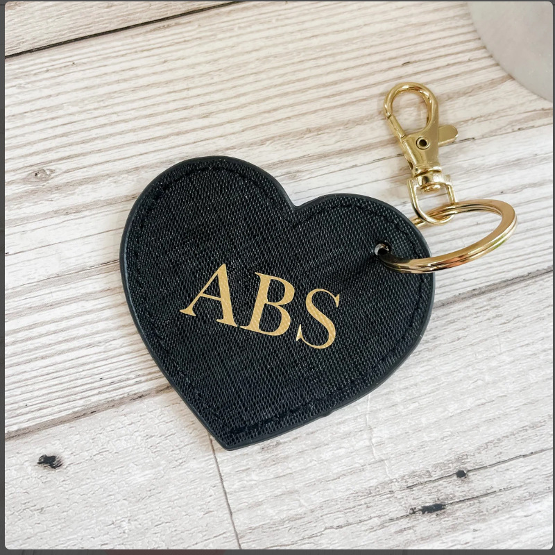 Style Simple Forme De Cœur PVC Faux Cuir Métal Unisexe Fermeture À Boucle De Type Homard Porte-Clés display picture 3