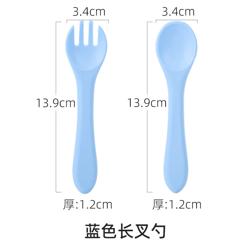 子供用食器セット、ベビーシリコンボウル、フォーク、スプーン、離乳食ボウル、食器、食品グレードシリコン食器|undefined