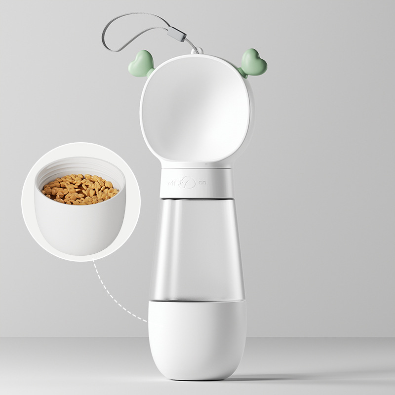 Mascota al aire libre taza de agua portátil taza de alimentación comida taza perro dispensador de agua potable gato viaje de doble uso