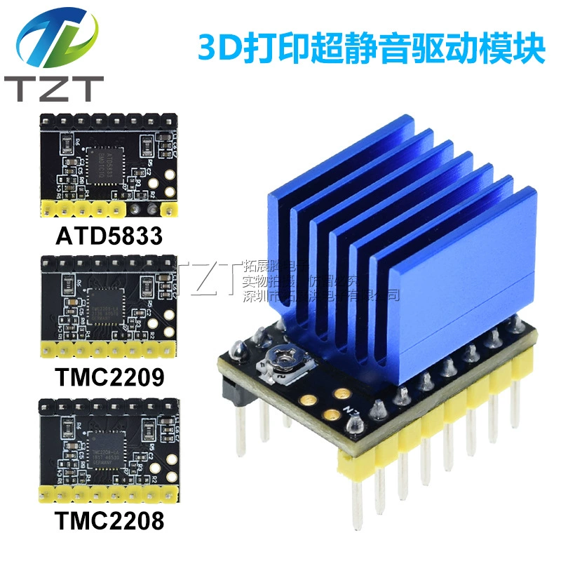 TMC2209 бесшумный драйвер 2208 альтернатива A4988 шаговый двигатель 3D-принтер аксессуары ATD5833