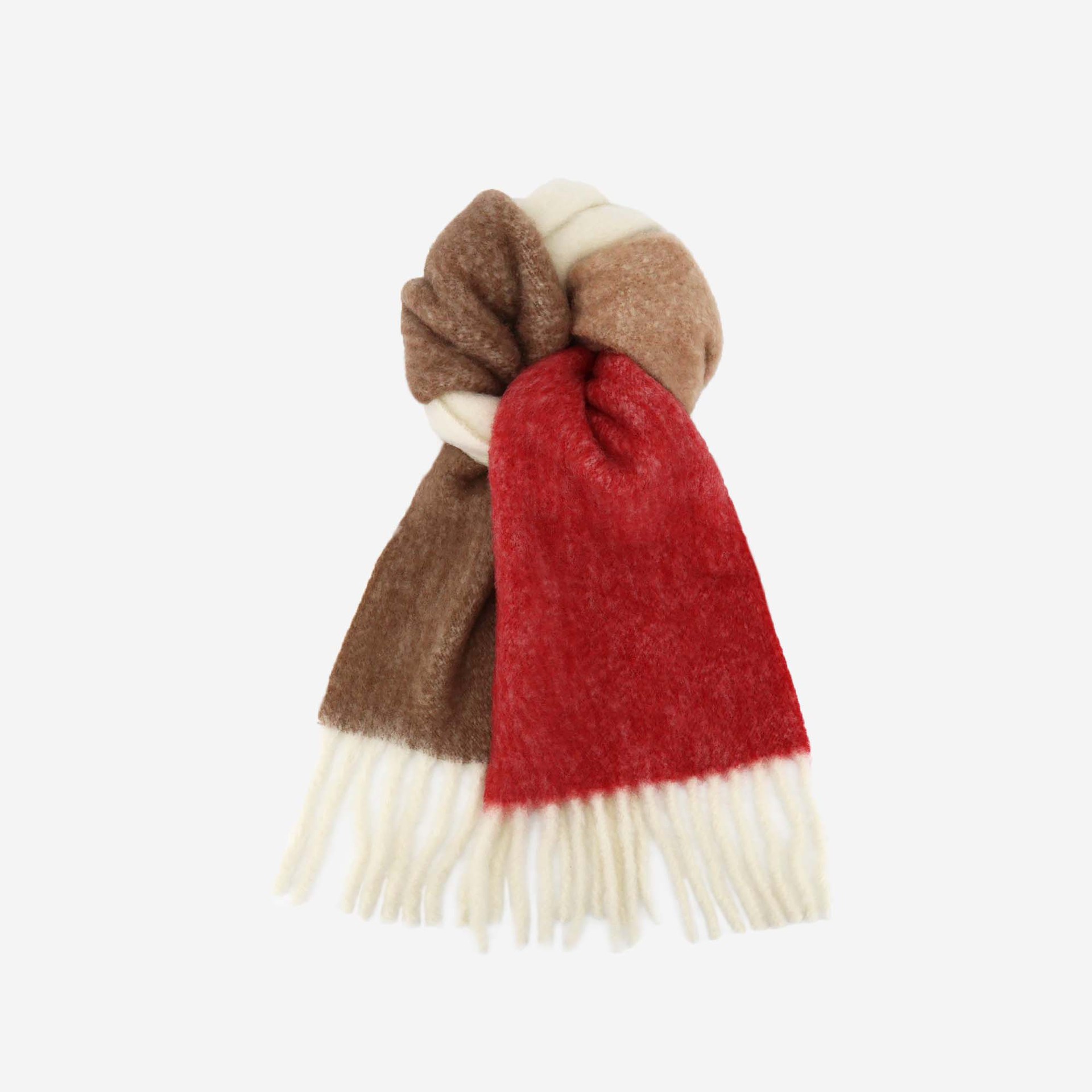 Sheep wool scarf thickened long women's simple men's autumn and winter high-end tassel shawl_voghion.com