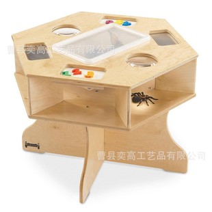 Cross-Border Wooden Children's Sensory Table Montessori Children's Game Table Activity Water Table Educational Toy Observation Table