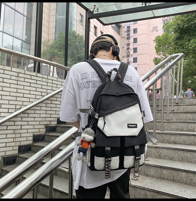 商舗 ランドセル日本の原宿大容量バックパック男子女子中学生マルチポケットバックパック 商舗 ランドセル日本の原宿大容量バックパック男子女子中学生マルチポケットバックパック