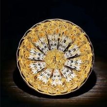 林鑫手制 七彩孔雀钛瓷茶杯主人杯茶盏 炫彩金莲花鎏金杯全彩祼杯