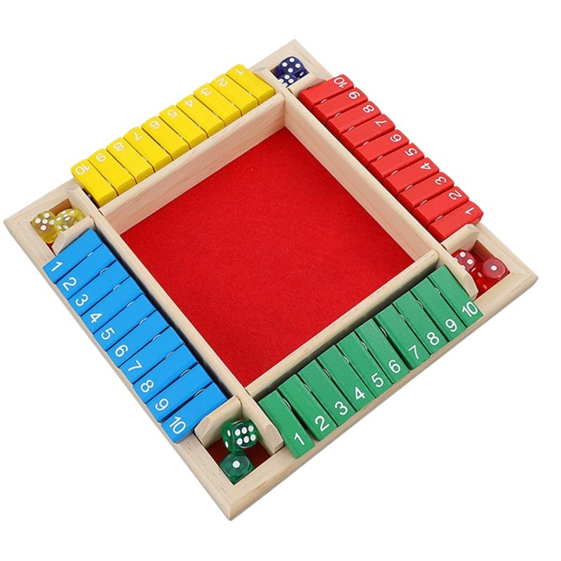 Juego Flip de cuatro lados colorido juego digital juguete niños Juego de mesa entre padres e hijos partido juego de azar de ocio