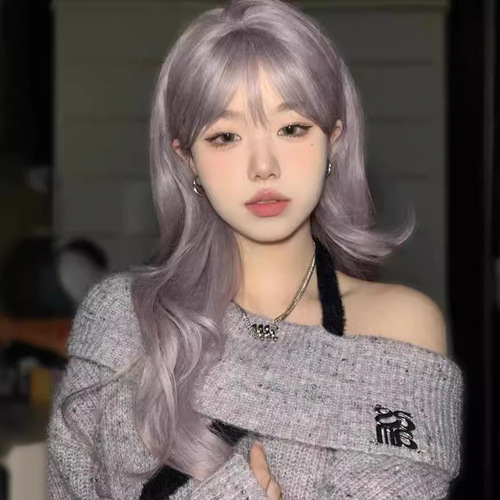 Cheng Ming wig women's long hair water ripples natural simulation big wave long curly hair  summer fashion full headgear style