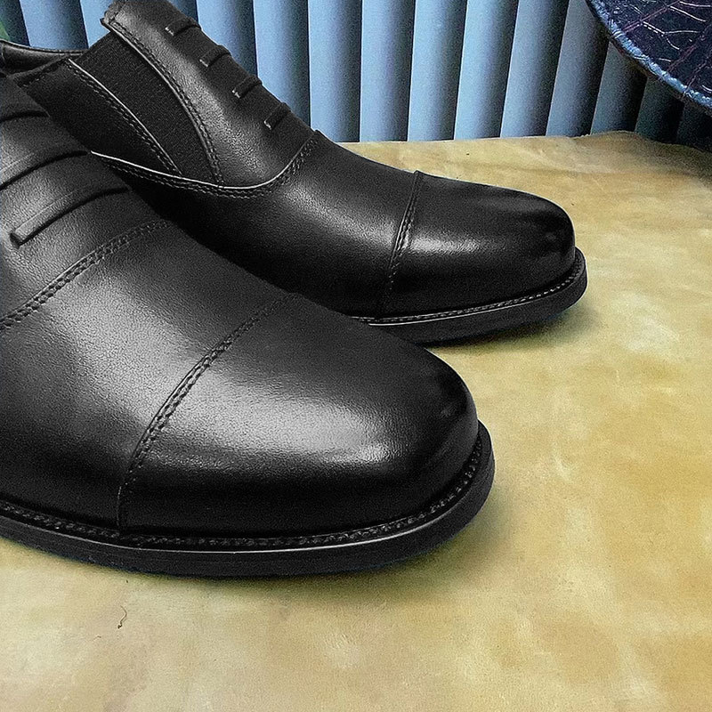 Formal business leather shoes for men soft sole triples for men black interview security casual men's shoes for work trend military shoes_vogvips.com