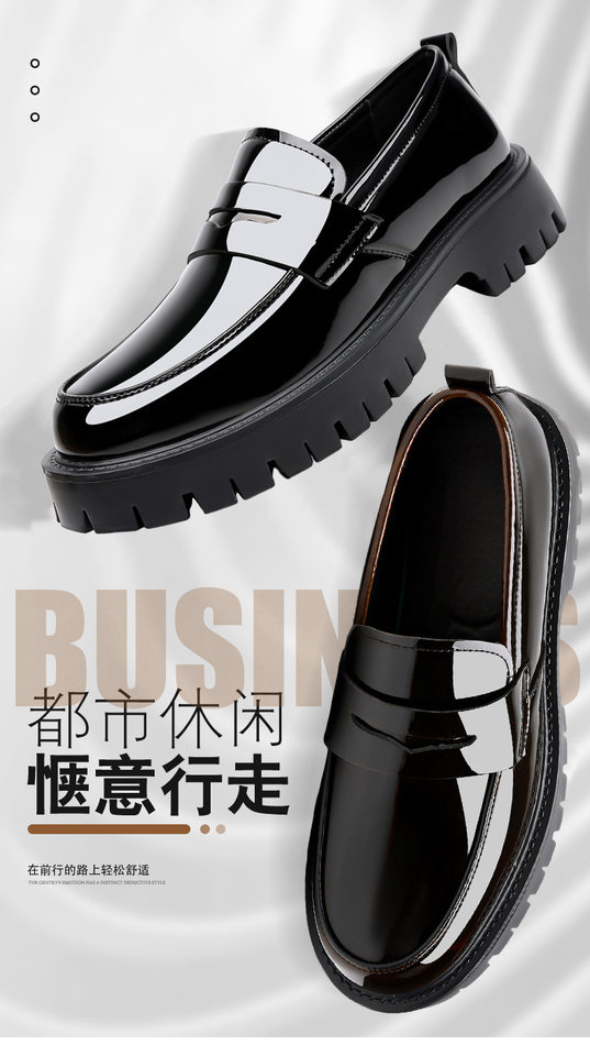 Bốt Martin nam cổ thấp mũi tròn độn đế, phong cách Anh Quốc casual, thoáng khí, chống trượt — Màu nâu, màu đen chi tiết 2