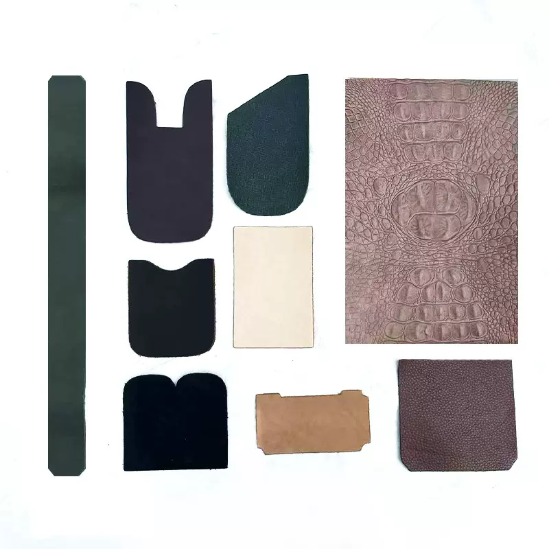 疯马皮黄牛植鞣革树高DIY手工裁片小皮件异形皮条头层牛皮真皮革