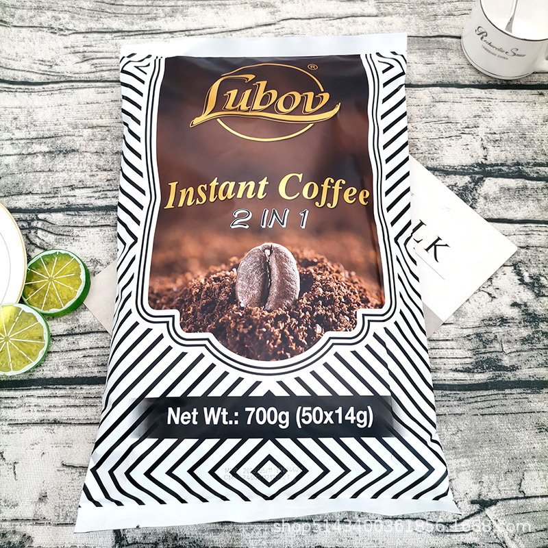 Malaysia imported instant drink lubov coffee 2-in-1 instant coffee 700g hotel office coffee