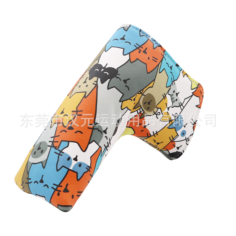 メーカー卸売りゴルフクラブカバーの棒カバーのキャラクタープリント猫の頭カバーの保護カバーのゴルフアニメ