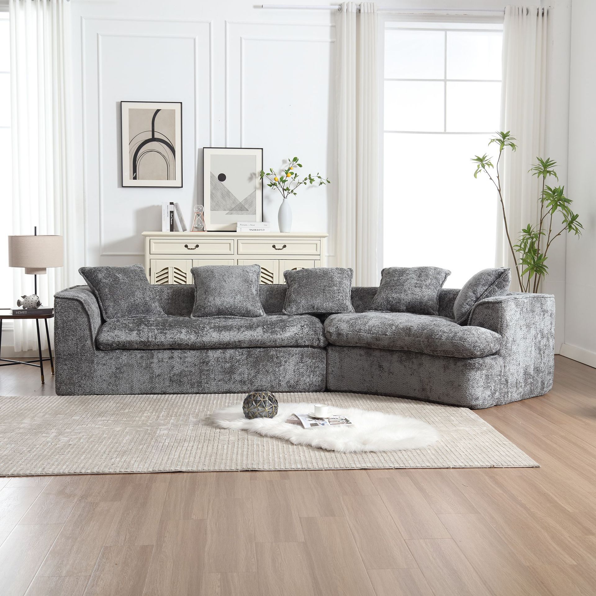 Sofá de tela de estilo japonés perezoso residencias sofá de lino retro simple desmontable completo sofá de tres personas