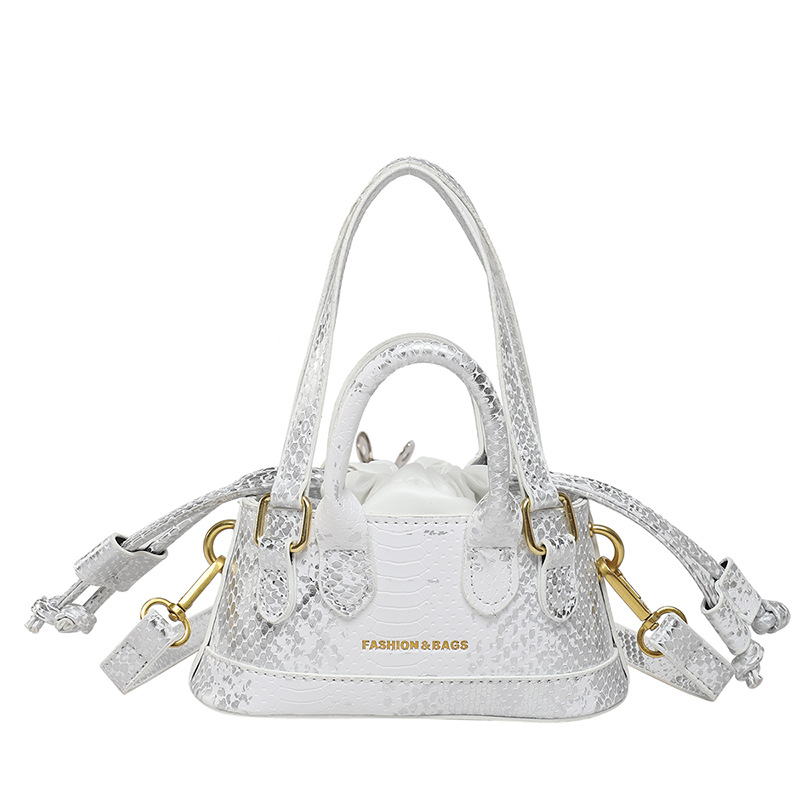 Bolso de textura transfronteriza 2025 primavera nuevo bolso femenino personalizado bolso de hombro con estampado de piel de serpiente mini bolso de mensajero con letras