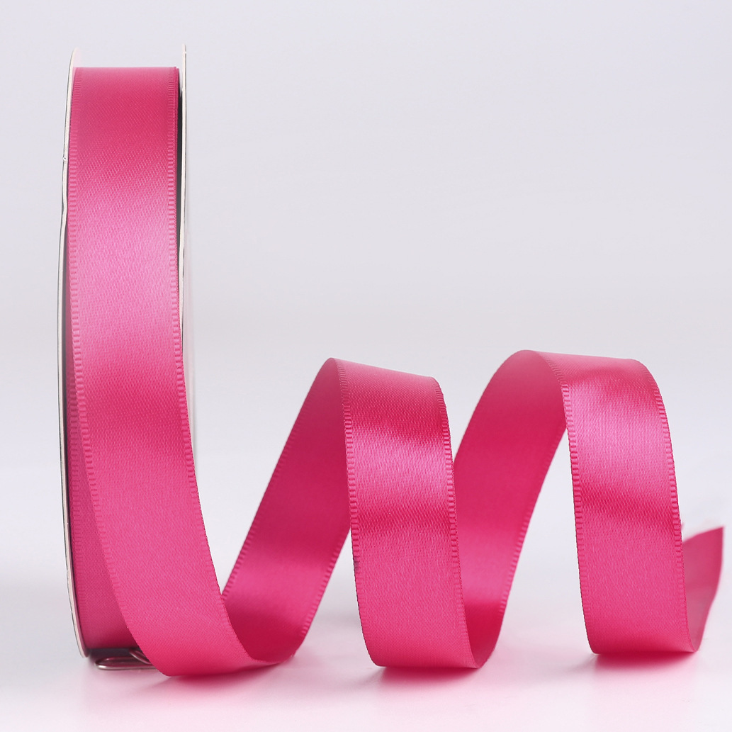 Cinta de dos colores de doble cara de color sólido al por mayor material de envoltura de tienda de flores de DIY cinta de embalaje de flores cinta de poliéster simple