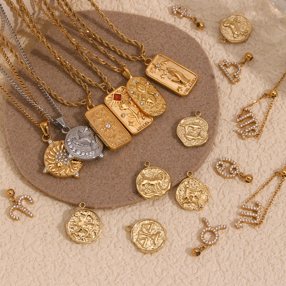 5g Weight 304 Stainless Steel Pendant Material Wholesale Jewelry Casual Elegant Lady Geometric 304 Stainless Steel Dw0271 Scorpio Bottle Plating Pendant Necklace Cable Chain