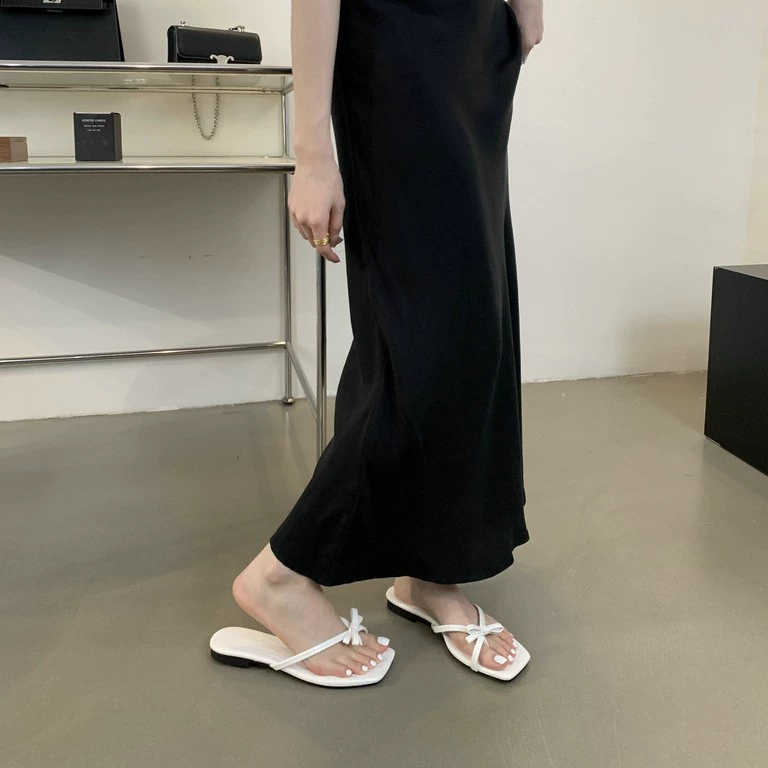 Zara, summer beach slippers with bow, flip flops