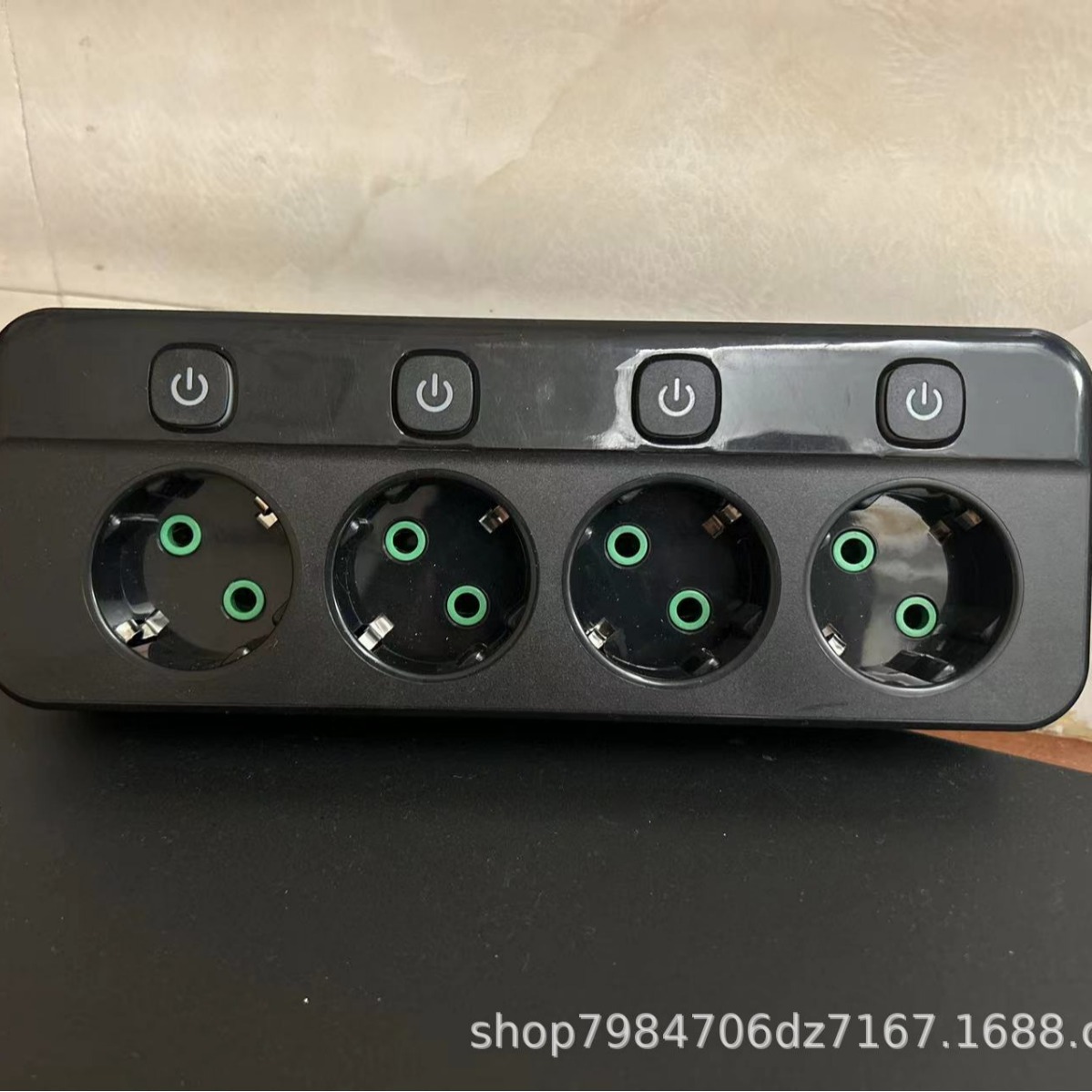 Placa de conexión de enchufe estándar europea para uso doméstico transfronterizo de venta directa con interruptor de control de enchufe de corriente USBType-C