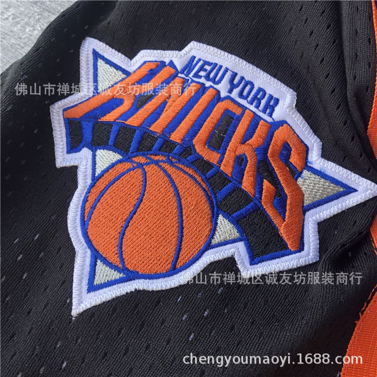 [篮球裤 Knicks 闪电版尼克斯蓝色口袋球裤 运动裤 一件代发 Ebay]