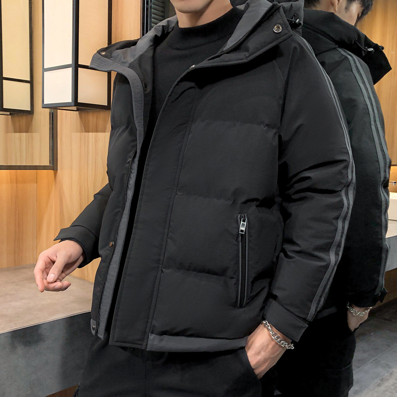 Abrigo de hombre Otoño e Invierno 2024 nuevo Abrigo acolchado de algodón para hombre Chaqueta corta acolchada de algodón de moda coreana engrosada abrigo cálido de algodón acolchado para hombre