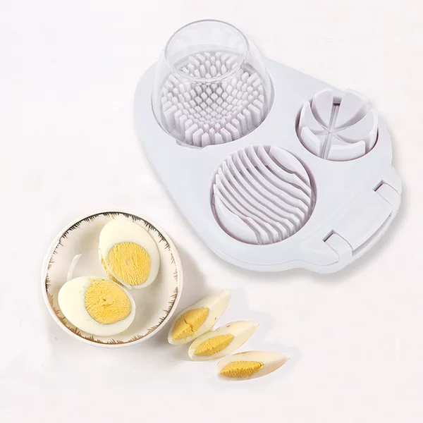 Cross-border egg petal cutter press fancy egg cutter three-in-one egg slicer egg cutting tool