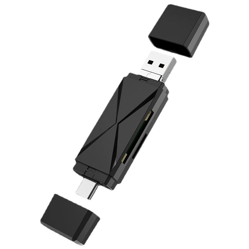Кардридер Type-C, USB кардридер, микро кардридер, три в одном считывание карт TF SD Cardream