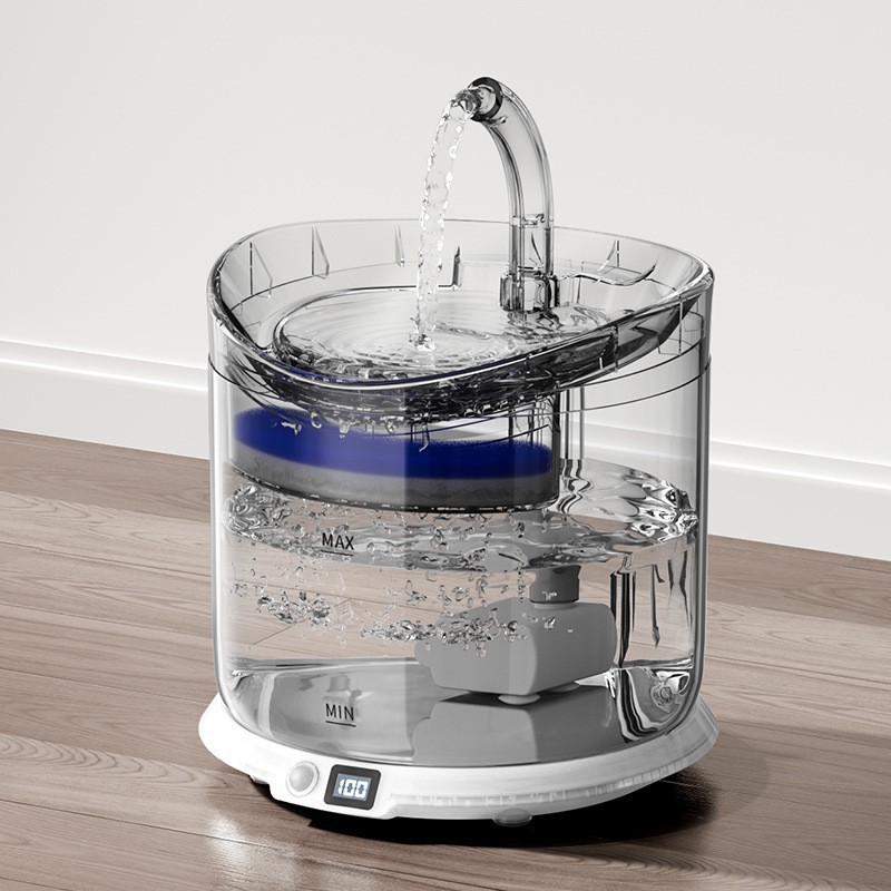 Máquina de beber de agua para gatos carga inalámbrica filtración de circulación automática de agua viva inducción inteligente sin conexión fábrica de tazón de agua para mascotas