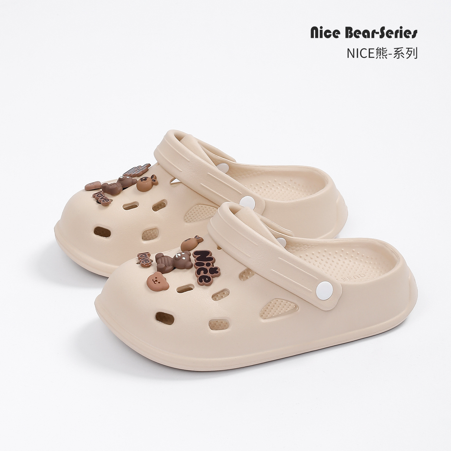 Paar-Krokodilschuhe, Damen-Sommerschuhe mit Scheißgefühl, dicken Sohlen, 2026, neue Cartoon-Eva-Baotou-Strand-Rutsch-Hausschuhe