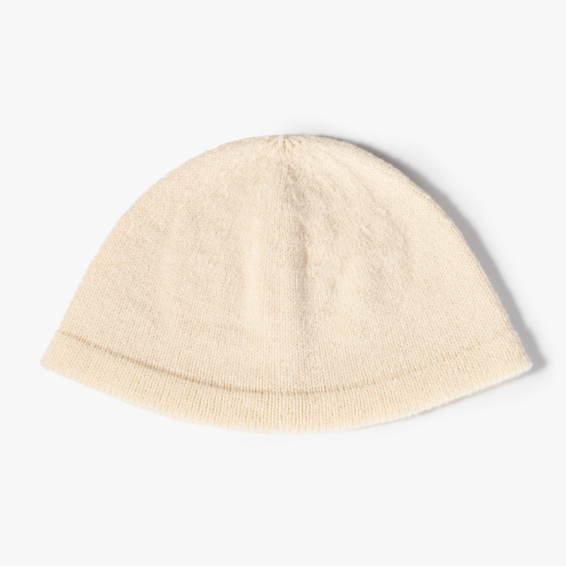 Sombrero de punto de piel de conejo de imitación para hombres y mujeres mismo estilo pareja europeo y americano Otoño e Invierno sombrero de punto sombrero de color caramelo moda todo partido