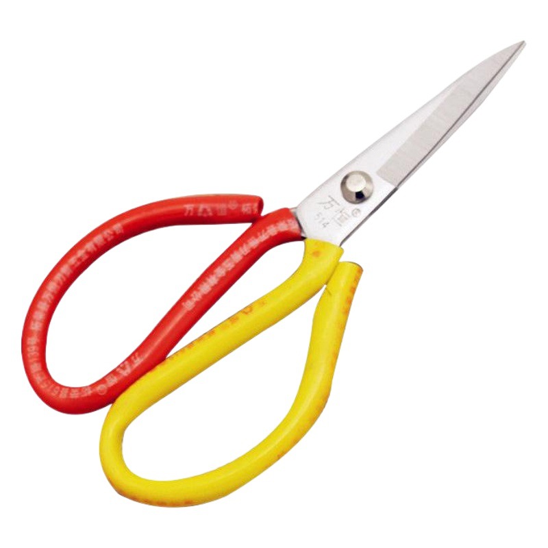 Fábrica al por mayor bicolor tijeras para el hogar tijeras de costura de tela industrial tijeras de acero inoxidable afiladas de cocina