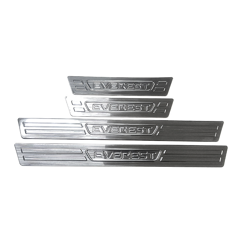 Suitable for 23 Models of Ford Everest Stainless Steel Threshold Strips Modified Welcome Step Plates Trunk Rear Guard Plate Tailgate