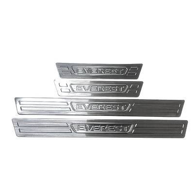 Dekorativ pedal başlıqları Ford Everest Stainless Steel Threshold - door-outside-4-pieces-of-outer-door-sill-strips-stainless-steel-silver-titanium-brushed-suitable-for-2023-everest